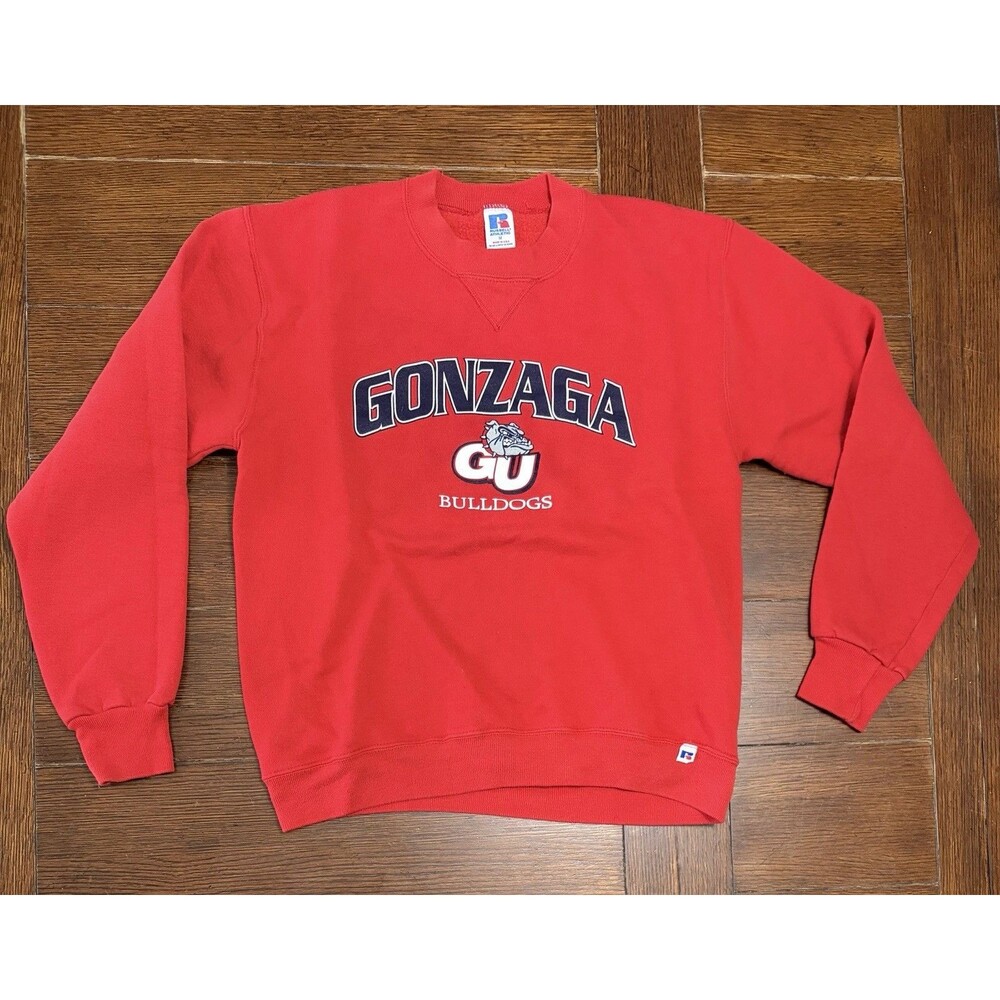 Vintage Gonzaga Bulldogs Men’s Size M Russell Athletic Made In USA Crewneck